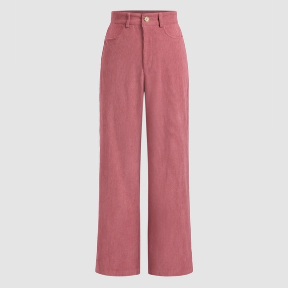👖 CIDER Soft Pink Corduroy Straight Leg Pants, 90s Fashion, Size XL - Picture 13 of 13